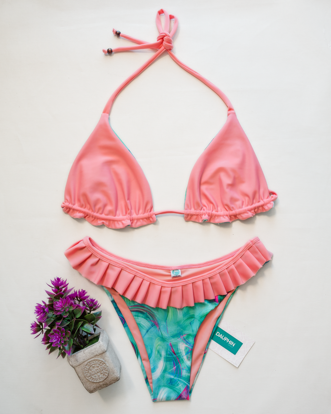 Set REVERSIBLE Swimwear - Top Reef + Bottom Coro 1