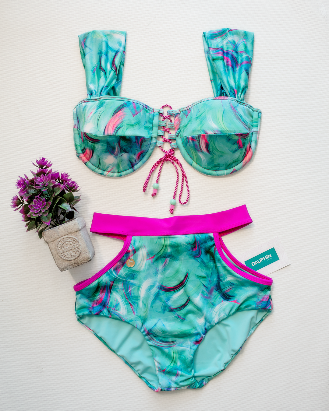 Set Swimwear - Top Belice + Bottom Tropical Reef
