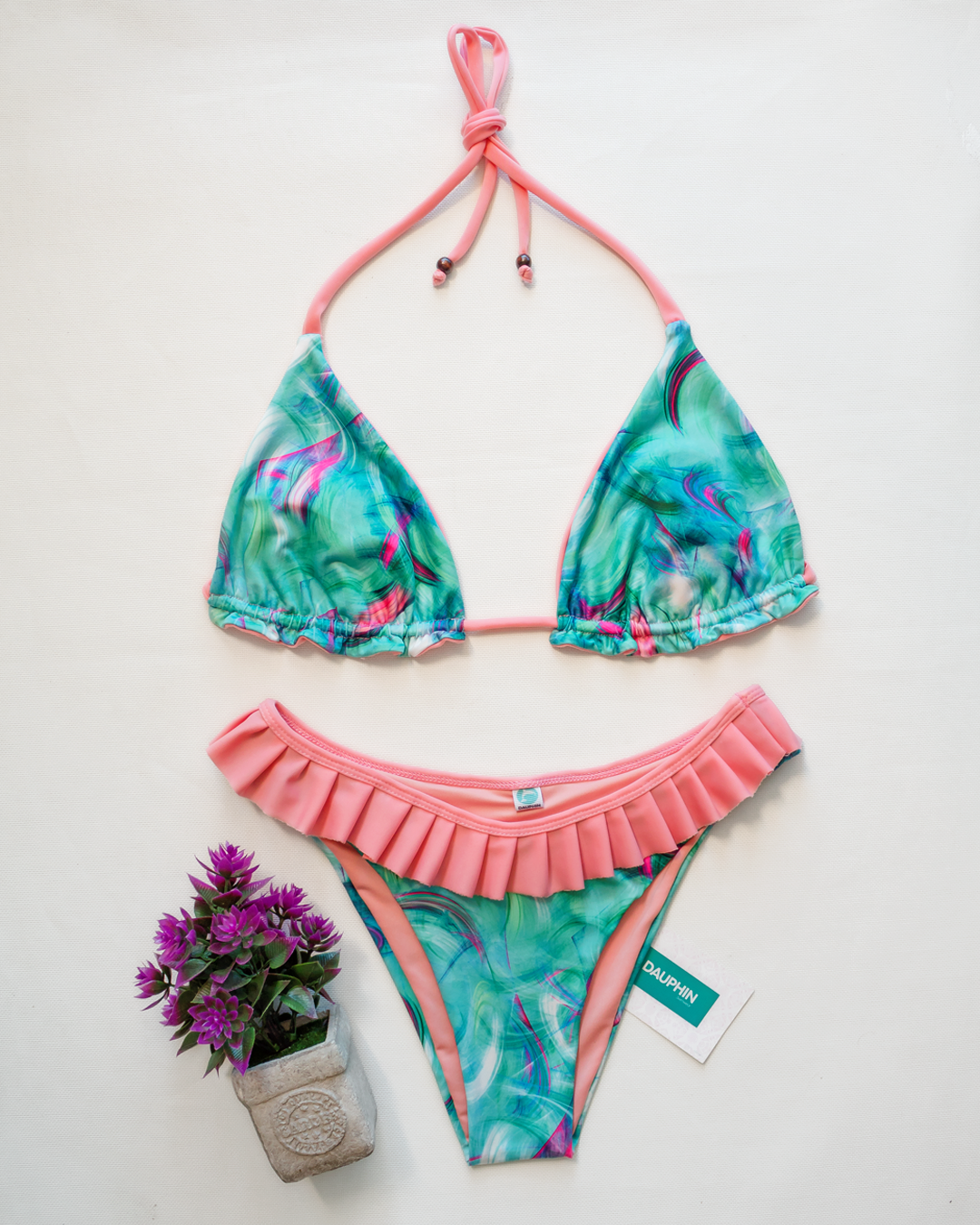 Set REVERSIBLE Swimwear - Top Reef + Bottom Coro 1