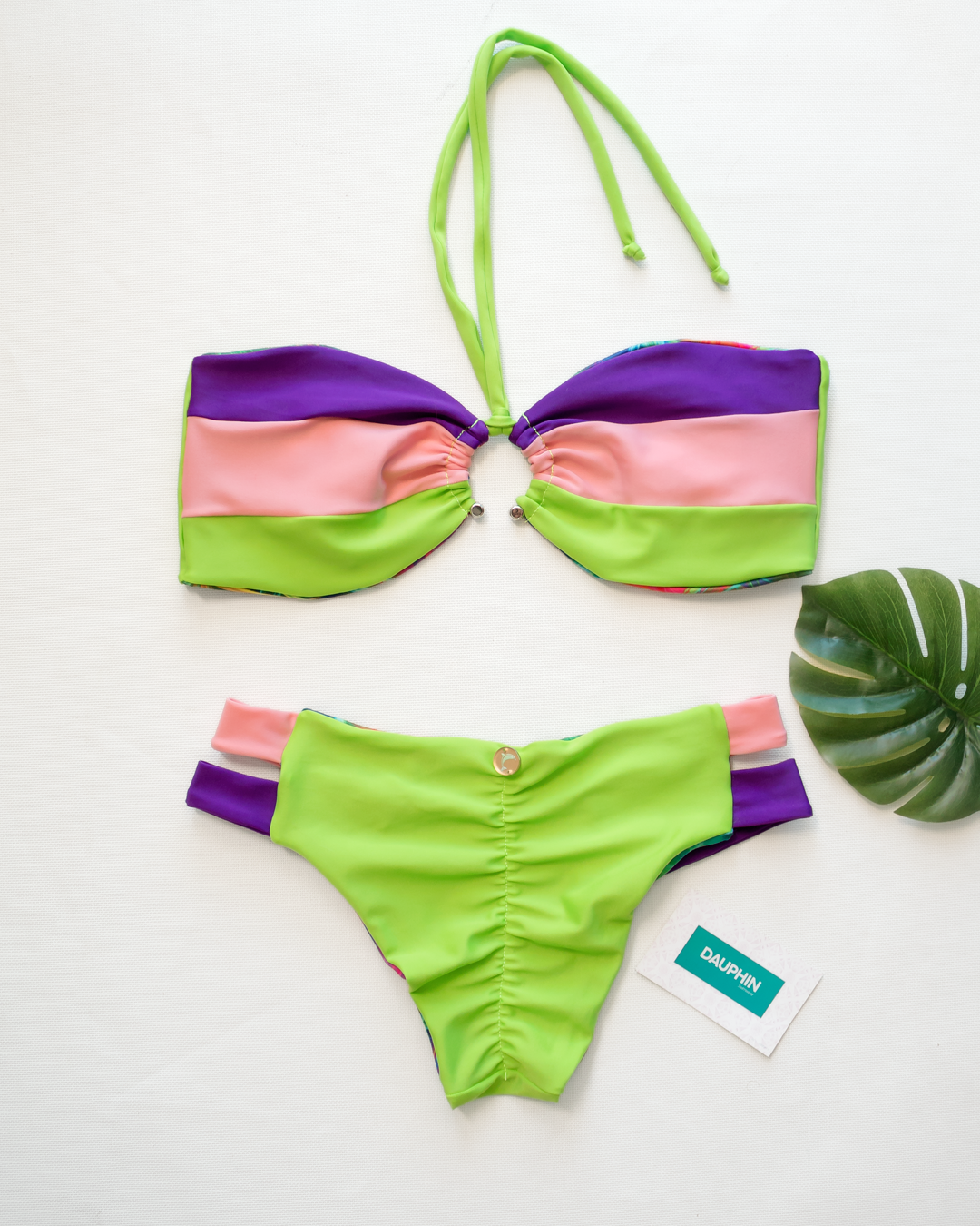 Set REVERSIBLE Swimwear - Top Tortola + Bottom Acandi